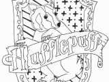 Harry Potter House Crests Coloring Pages Hufflepuff Crest