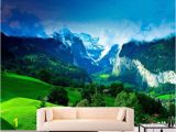 Harry Potter Wall Mural Wallpaper Green Mountains Mural for Wall Decor Nature Wall Mural for Room Decor Mountain Wall Mural for Living Room Sku