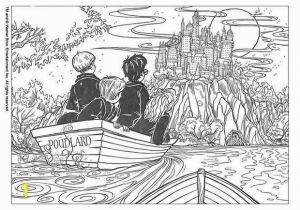 Harry Ron and Hermione Coloring Pages Harry Potter In Poudlard Movie Harry Potter Printables for Kids