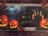 Haunted House Wall Mural Halloween Decor Scary Haunted House Jack O Lantern Wall