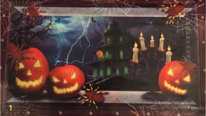 Haunted House Wall Mural Halloween Decor Scary Haunted House Jack O Lantern Wall