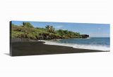 Hawaiian Beach Wall Murals Great Big Canvas Surf On the Beach Black Sand Beach Maui Hawaii