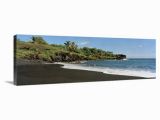 Hawaiian Beach Wall Murals Great Big Canvas Surf On the Beach Black Sand Beach Maui Hawaii