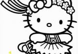 Hawaiian Hello Kitty Coloring Pages Hello Kitty Ballerina Dancer Coloring Page