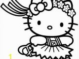 Hawaiian Hello Kitty Coloring Pages Hello Kitty Ballerina Dancer Coloring Page