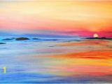 Hawaiian Sunset Wall Mural Hawaiian Sunset An original Painting On Canvas Of A Hawiian