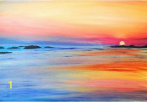 Hawaiian Sunset Wall Mural Hawaiian Sunset An original Painting On Canvas Of A Hawiian