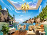 Hawaiian Wall Murals Beibehang Mittelmeer Hawaii Meer Foto Wand Papier Große Wandbild