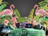 Hawaiian Wall Murals Tropical Flamingo Peel & Stick Wallpaper Hawaii Plant forest