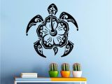 Hawaiian Wall Murals Wall Decal Turtle Animal Stickers Hawaiian Style Bathroom Decor Art