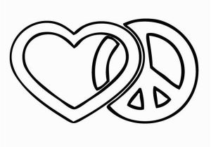 Heart and Peace Sign Coloring Pages Heart Peace Sign Coloring Pages at Getcolorings