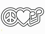 Heart and Peace Sign Coloring Pages Heart Peace Sign Coloring Pages at Getdrawings