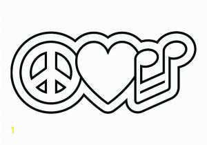 Heart and Peace Sign Coloring Pages Heart Peace Sign Coloring Pages at Getdrawings