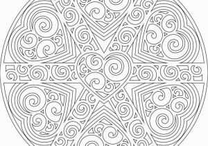Heart Mandala Coloring Pages Another Swirly Mandala to Print and Color