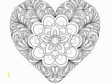 Heart Mandala Coloring Pages Coloring Page Heart Printable Love Colouring