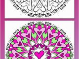 Heart Mandala Coloring Pages Free Mandala Coloring Page with Lots Of Hearts Art by the