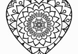 Heart Mandala Coloring Pages Heart Mandala