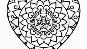 Heart Mandala Coloring Pages Heart Mandala