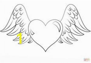 Heart with Wings Coloring Pages Printable 64 Best Angels Coloring Pages for Adults Images