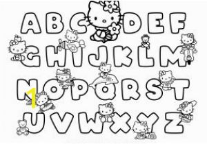 Hello Kitty Abc Coloring Pages Free Printable Letter Balloons Alphabet Tracing Worksheets