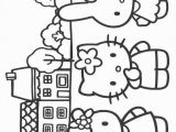 Hello Kitty and Minnie Mouse Coloring Pages Hello Kitty Coloring Picture