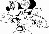 Hello Kitty and Minnie Mouse Coloring Pages Minnie Rollerskating Coloring 720920 with Images
