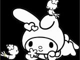 Hello Kitty and My Melody Coloring Pages Hello Kitty Info Coloring Home