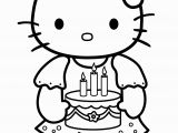 Hello Kitty Baking Coloring Pages Free Hello Kitty Coloring Pages Happy Birthday Download