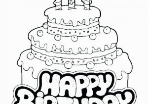 Hello Kitty Birthday Cake Coloring Pages Awesome Coloring Pages Birthday Cake Printable Picolour