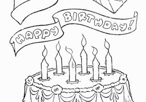 Hello Kitty Birthday Cake Coloring Pages Birthday Cake Coloring Pages for Kids Coloring Home