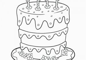 Hello Kitty Birthday Cake Coloring Pages Birthday Cake Coloring Pages Preschool Birthday Cake is A