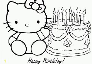 Hello Kitty Birthday Cake Coloring Pages Free Hello Kitty Coloring Pages Happy Birthday Download