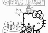 Hello Kitty Birthday Coloring Pages Free to Print Free Hello Kitty Coloring Pages Happy Birthday Download