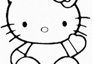 Hello Kitty Cheerleader Coloring Pages Cartoon Character Simple Cartoon Drawing Clip Art Library