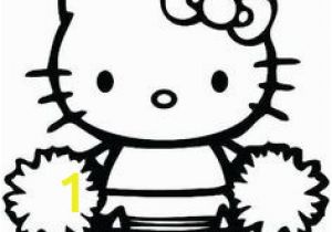 Hello Kitty Cheerleader Coloring Pages Hello Kitty Coloring