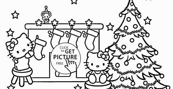 Hello Kitty Christmas Coloring Pages Free Christmas Hello Kitty Coloring Pages for Kids Printable Free