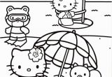 Hello Kitty Coloring Pages at the Beach Hello Kitty