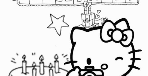 Hello Kitty Coloring Pages Happy Birthday Free Hello Kitty Coloring Pages Happy Birthday Download