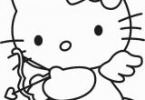 Hello Kitty Coloring Pages with Balloons Hello Kitty Cupid with Images