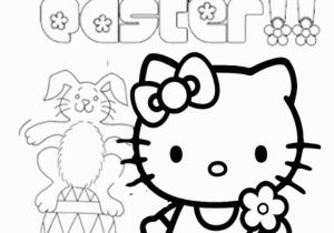 Hello Kitty Easter Coloring Pages to Print Hello Kitty Bunny Egg Easter Coloring Pages Printable