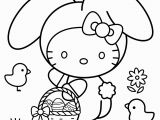 Hello Kitty Easter Coloring Pages to Print Hello Kitty Happy Easter Coloring Page