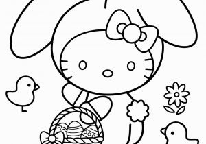 Hello Kitty Easter Coloring Pages to Print Hello Kitty Happy Easter Coloring Page
