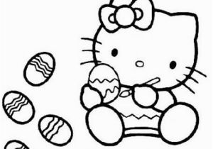 Hello Kitty Easter Coloring Pages to Print Hello Kitty Paint A Lot Of Easter Eggs Coloring Page Netart