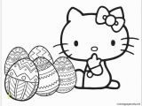 Hello Kitty Easter Coloring Pages to Print Hello Kitty with Easter Egg Coloring Page Free Coloring