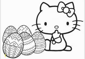 Hello Kitty Easter Coloring Pages to Print Hello Kitty with Easter Egg Coloring Page Free Coloring