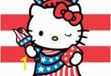 Hello Kitty Fourth Of July Coloring Pages Kitty Usa