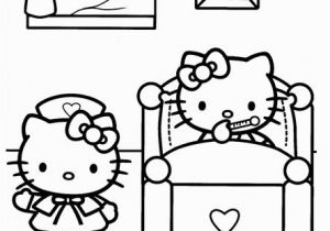 Hello Kitty Get Well soon Coloring Pages Get Well soon Coloring Sheet Hello Kitty