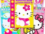 Hello Kitty Giant Coloring Pages Hello Kitty Set Of 3 Jumbo Coloring and Activity Books with Stickers for Kids Girls Boys