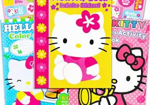 Hello Kitty Giant Coloring Pages Hello Kitty Set Of 3 Jumbo Coloring and Activity Books with Stickers for Kids Girls Boys