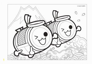 Hello Kitty Giant Coloring Pages Taiko No Tatsujin Coloring Sheets